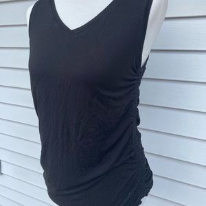 Tahari sleeveless top ruching
